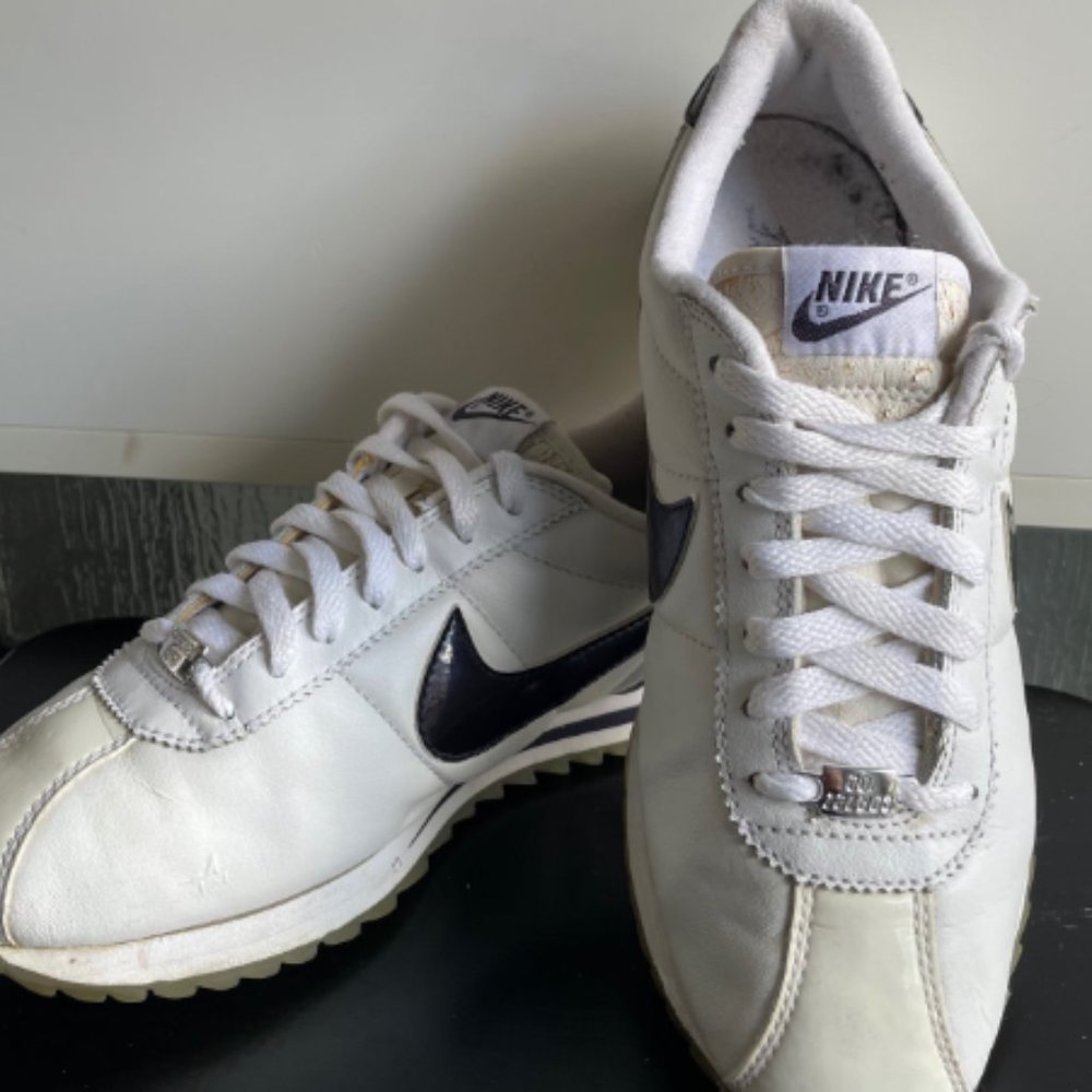 Nike White and Black Athletic Shoes